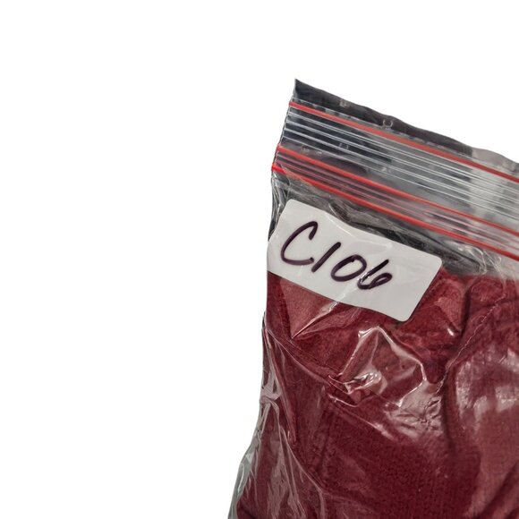 Colorful Embroidered Patchwork Red Cardigan‎ Sweater Button Front Pockets Size M - Picture 9 of 9